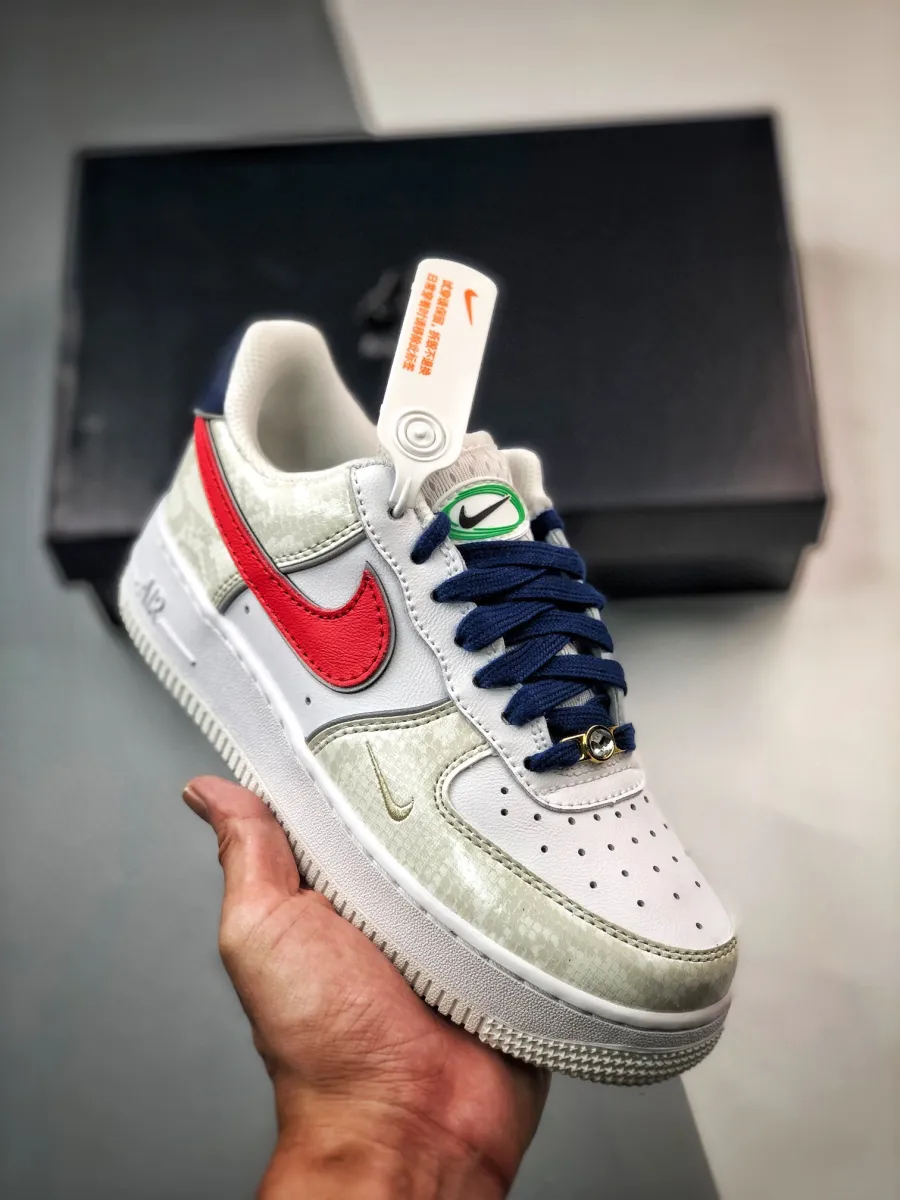 Nike Air Force 1 '07 LX 'Just Do It' With Snakeskin And 3M Reflective DV1493-161 Outlet