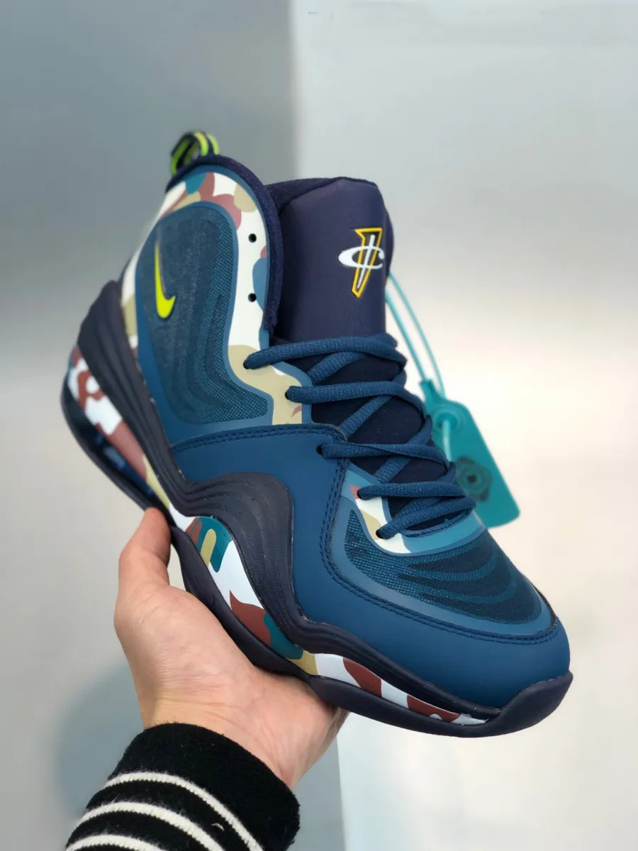 Nike Air Penny 5 Camo Black Spruce/Black-Volt 628569-307 Restock