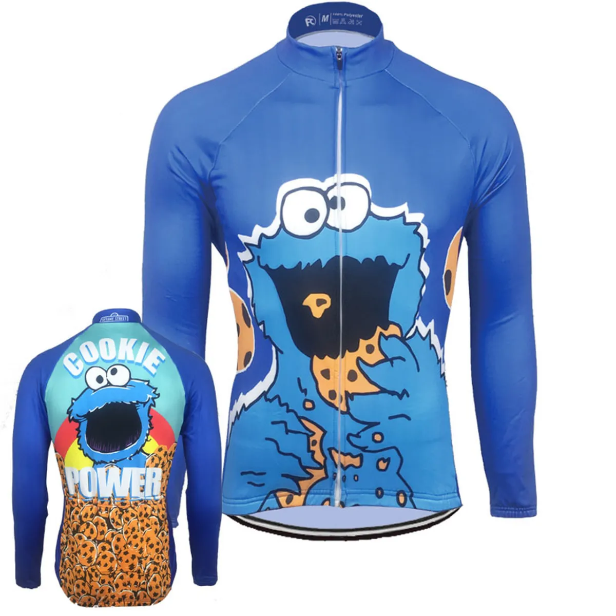 Cookie Power Long Sleeve Men's Cycling Jersey Restock