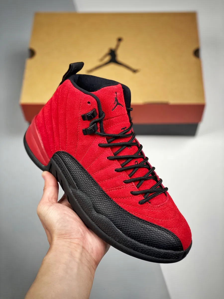 Air Jordan 12 'Reverse Flu Game' Varsity Red/Black / jordans 12 black and red