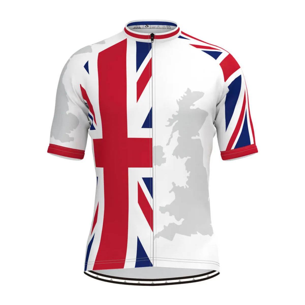 United Kingdom Flag Map Men's Cycling Jersey Restock
