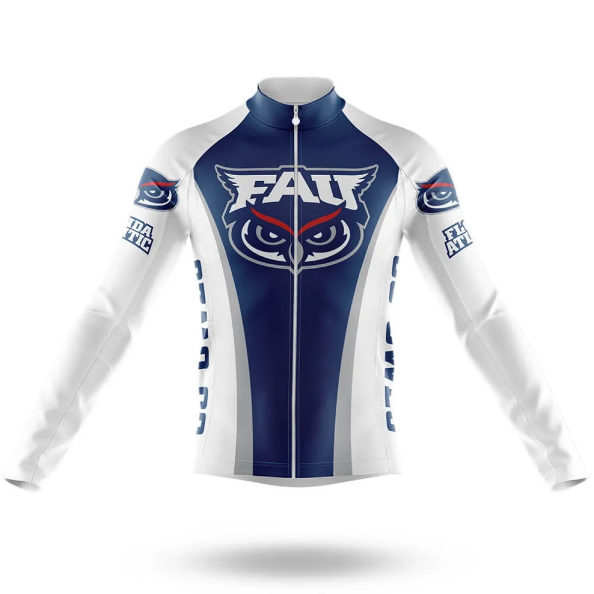 Florida Atlantic University Long Sleeve Cycling Jersey Only | florida atlantic gear