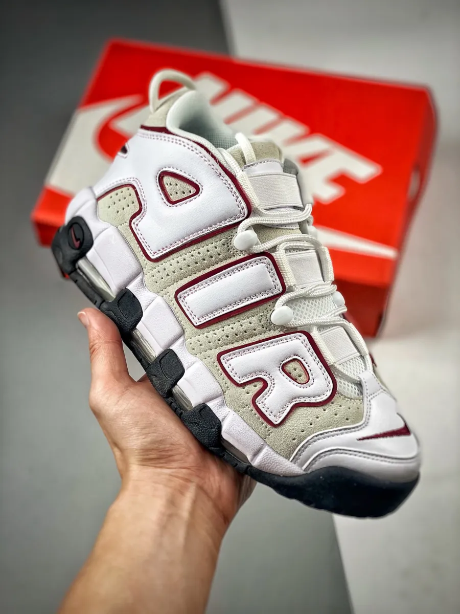 Nike Air More Uptempo White Grey Red FB1380-100 / red white uptempo