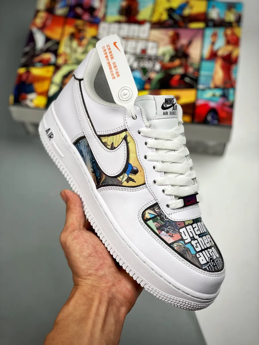 Custom Nike Air Force 1 Grand Theft Auto Outlet