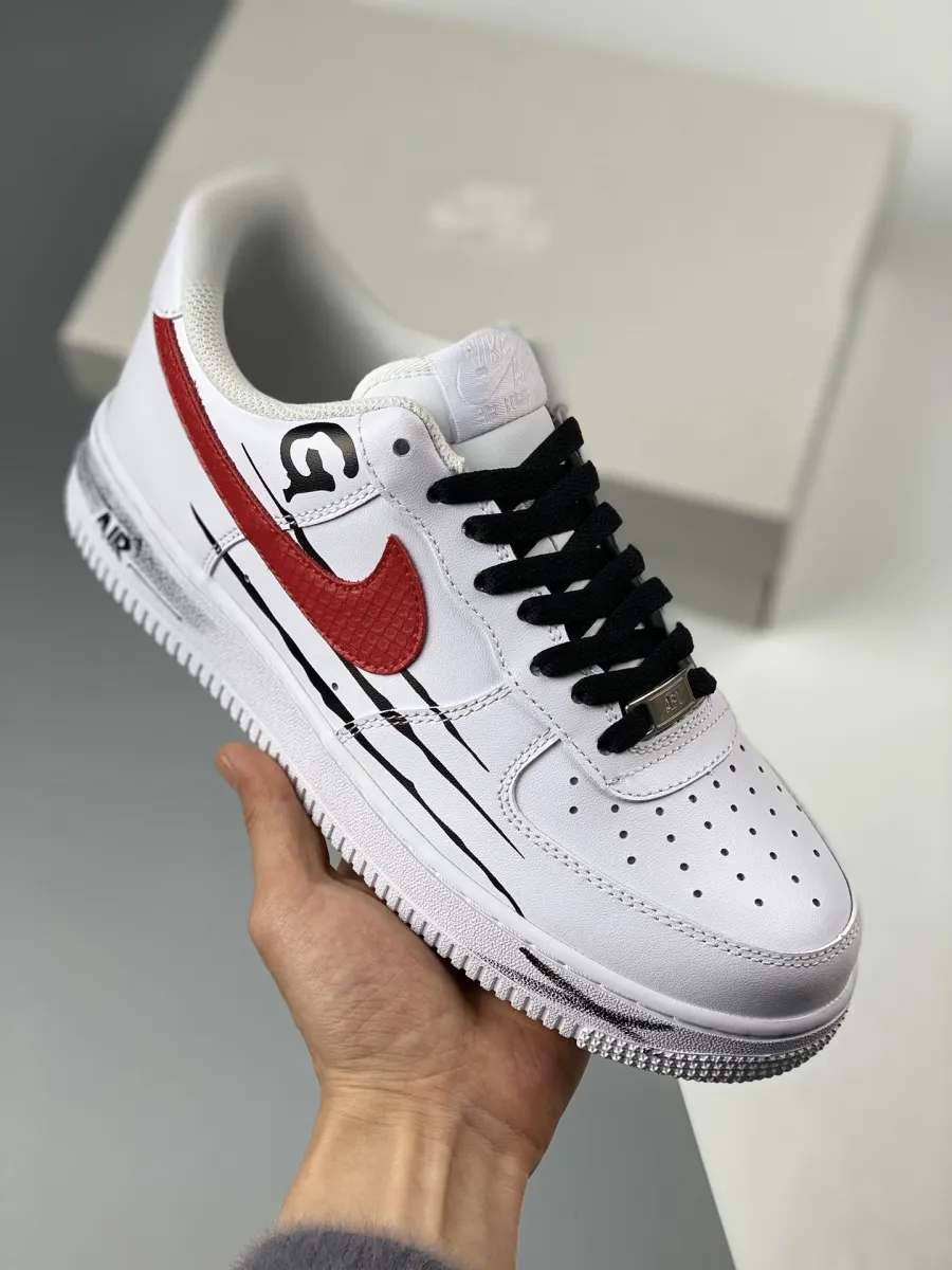 Custom Nike Air Force 1 Low KK White Red 1680452190 Outlet