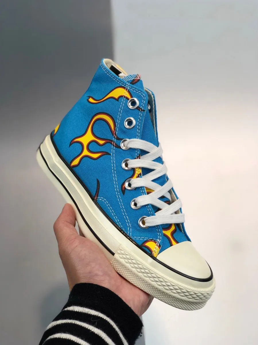 Golf Le Fleur Converse Chuck 70 Blue Flame 167279C Golf Le Fleur Flame Converse