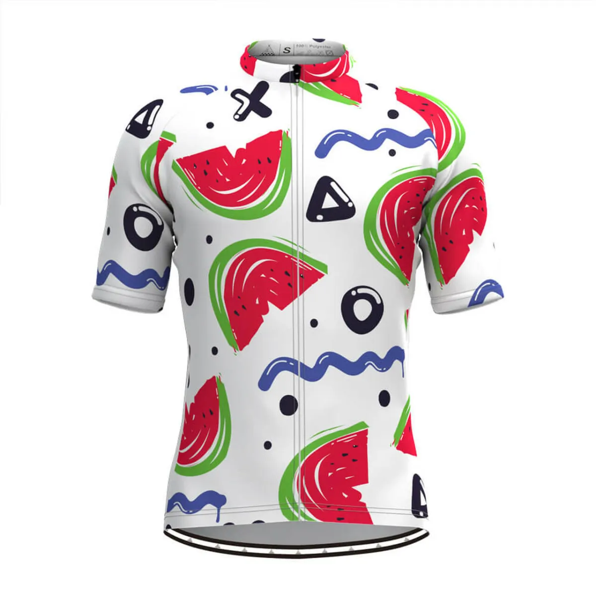 Men's Watermelon Print Cycling Jersey Outlet