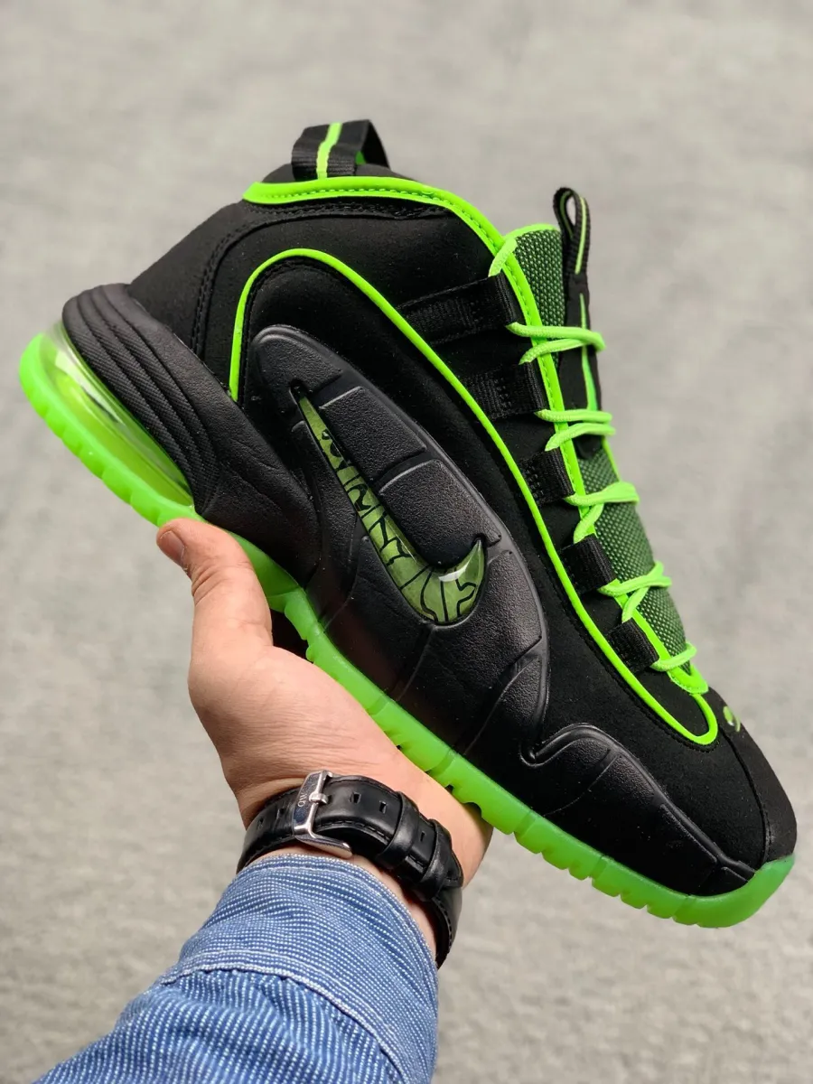 Nike Air Max Penny 1 Black/ Electric Green 438793-033 Brand New