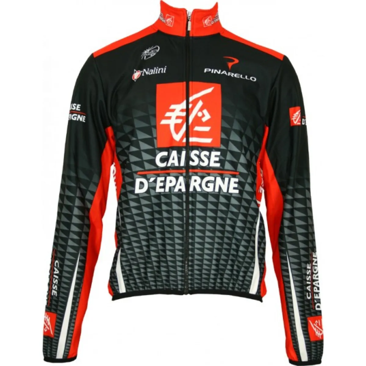 Caisse d'Epargne 2010 Radsport-Profi-Team Winter Fleece long sleeve jersey jacket