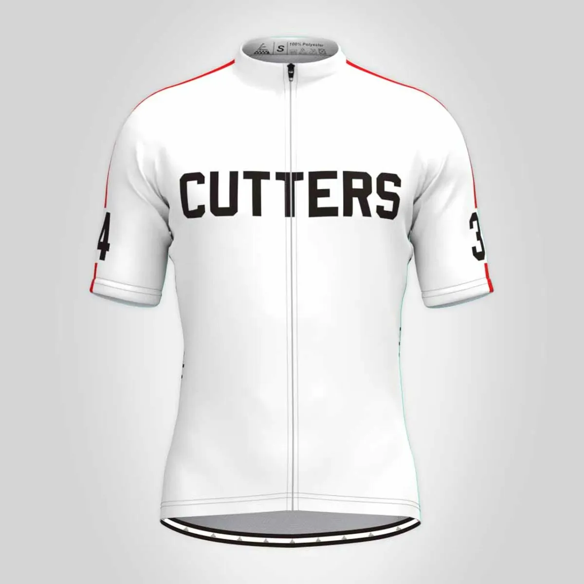 Cutters 1979 Breaking Away Movie Men's Cycling Jersey White Red