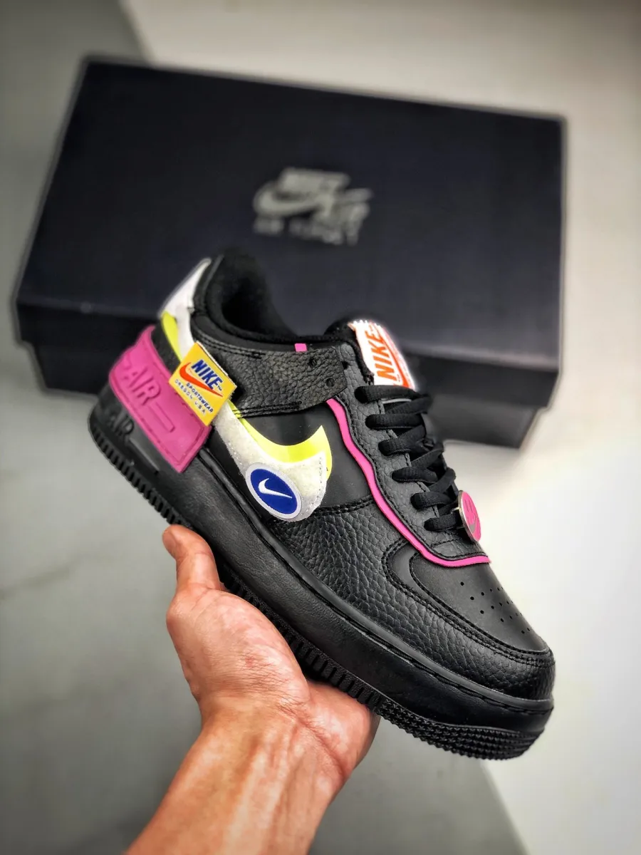 Nike Air Force 1 Shadow 'Cosmic Fuchsia' Black/Limelight White / fuchsia air force 1