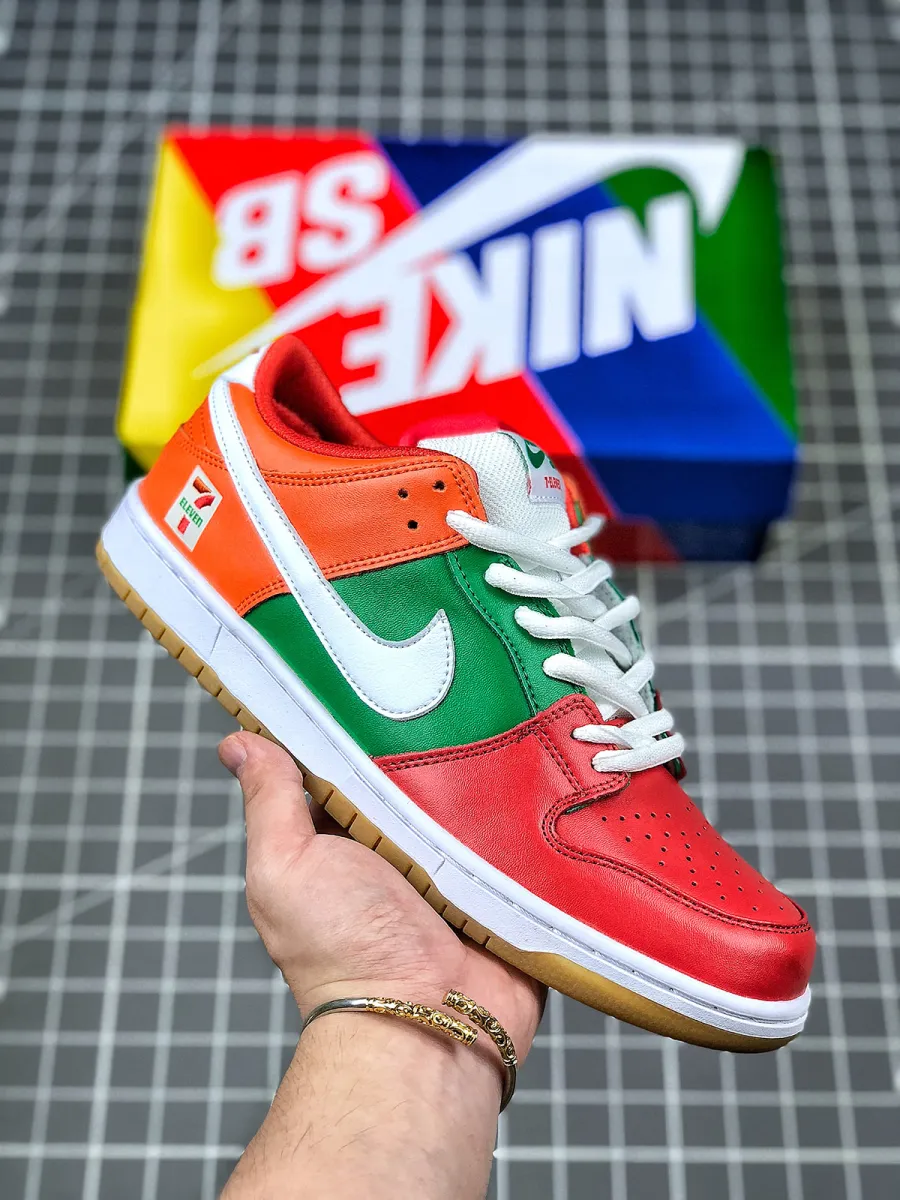 7-Eleven x Nike SB Dunk Low Red Green Orange Green Orange Dunk