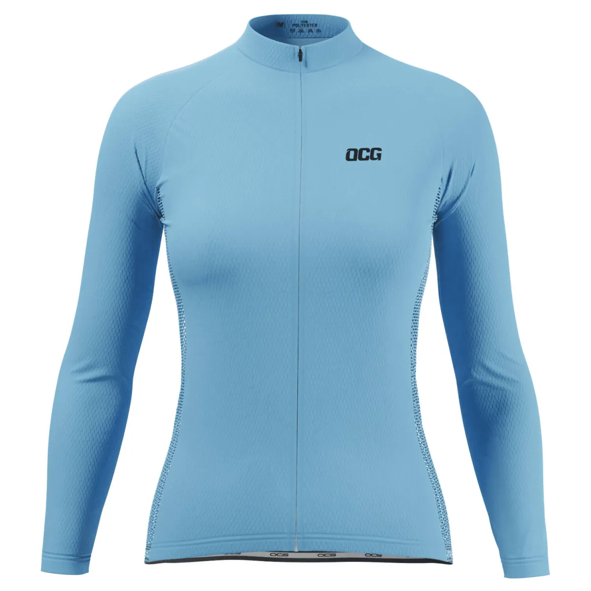 Women's Plain Color Block Long Sleeve Cycling Jersey Online