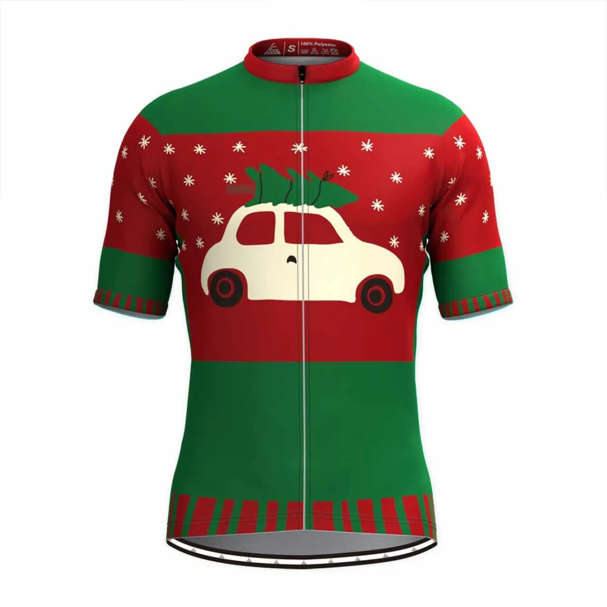 Christmas Tree Ugly Sweater Cycling Jersey Green Online