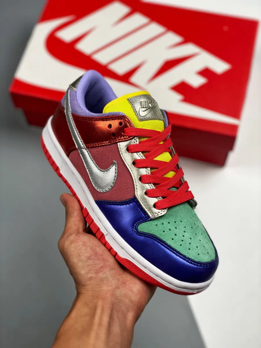 Nike Dunk Low Sunset Pulse/Silver-Purple Pulse