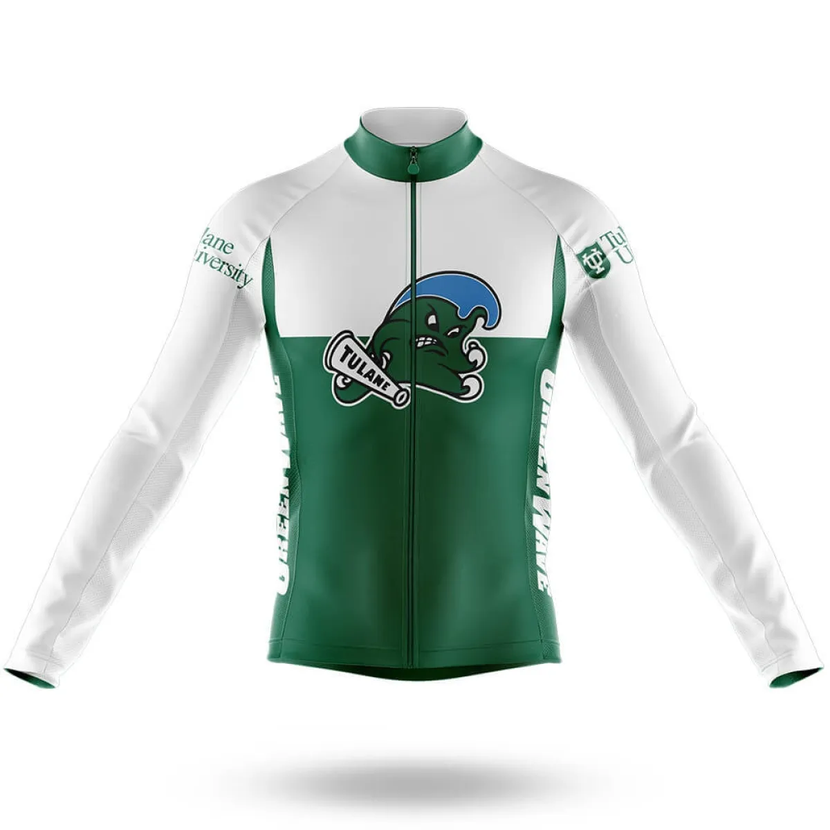 Tulane University V2 Long Sleeve Cycling Jersey Only