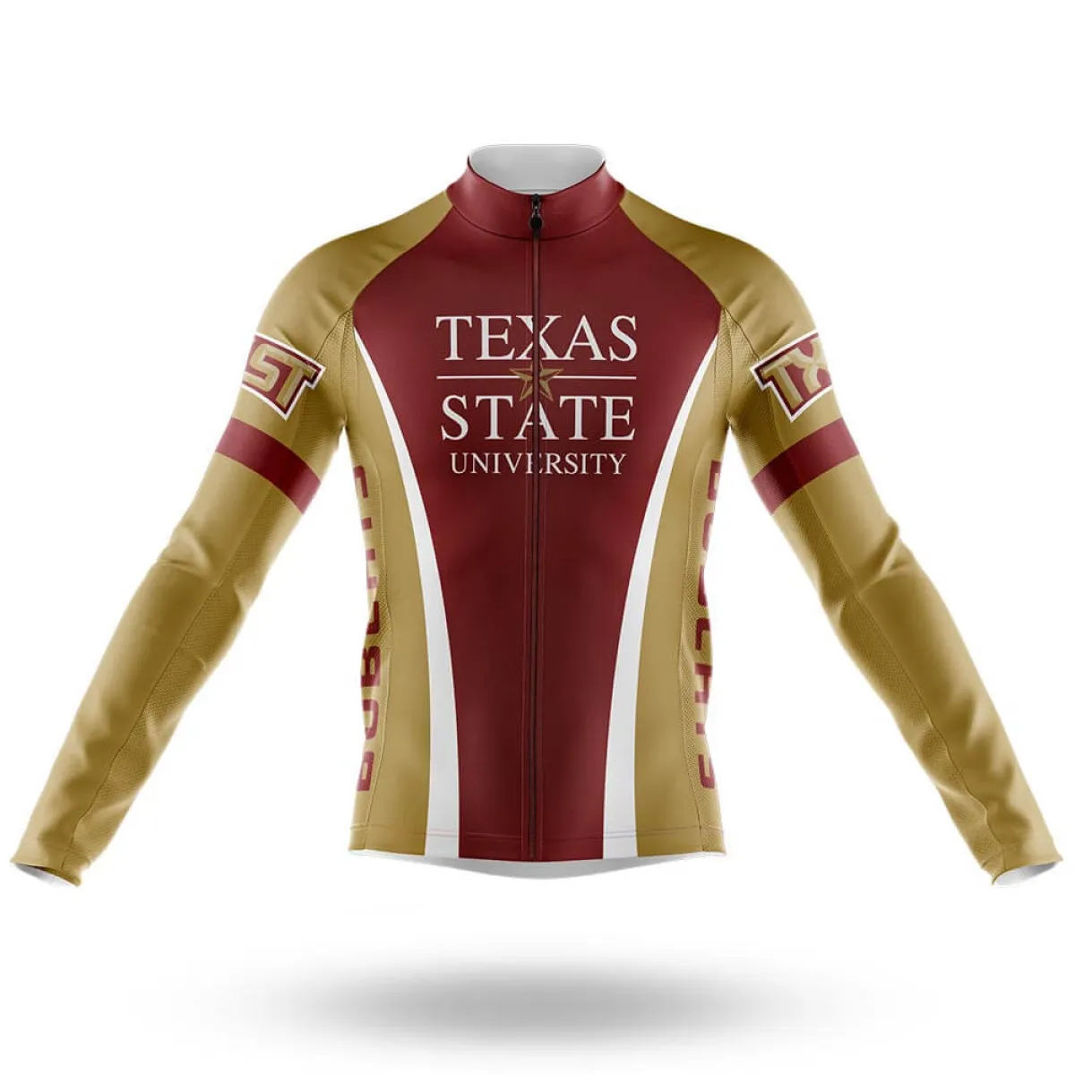 Texas State University Long Sleeve Cycling Jersey Only