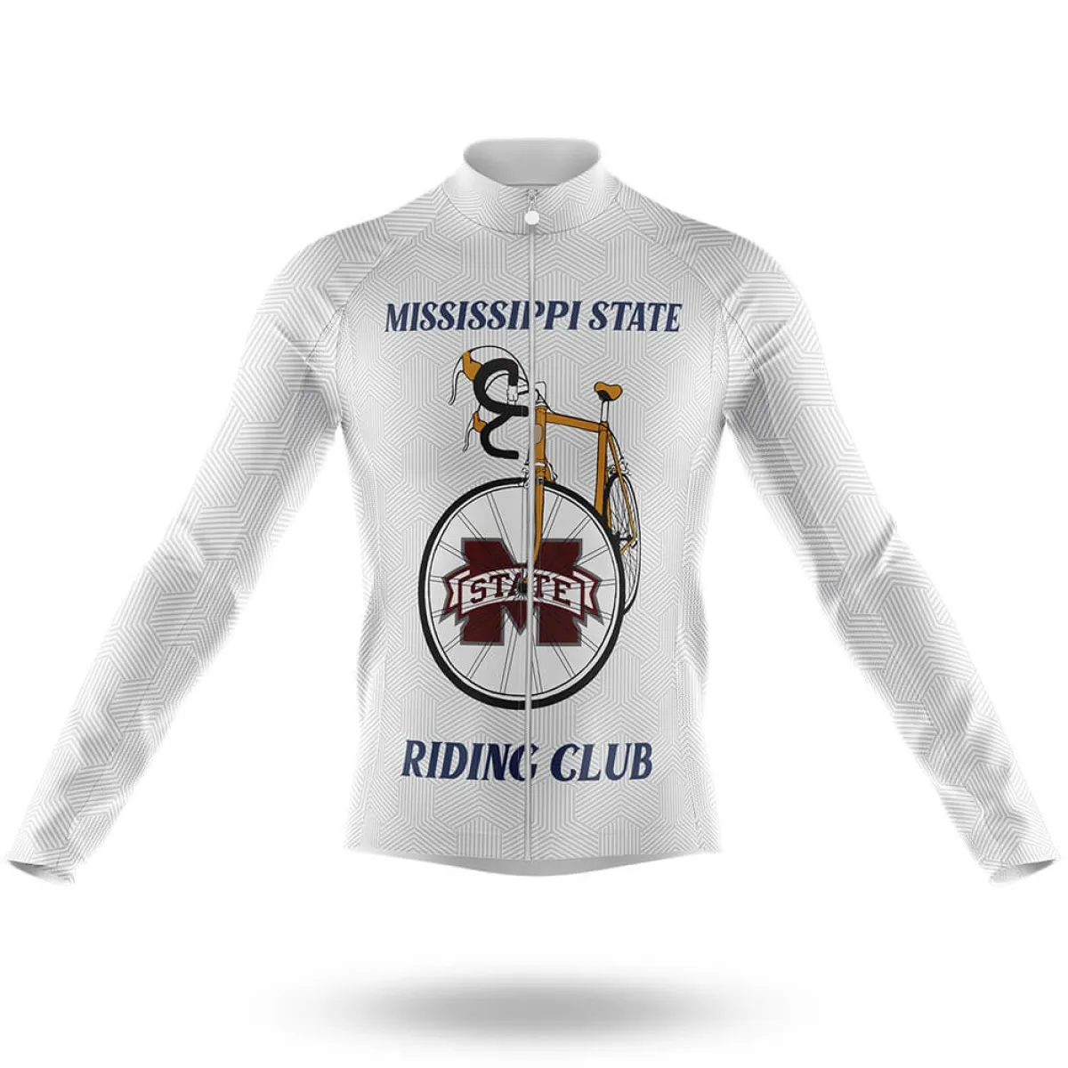 Classic Mississippi State Uni Long Sleeve Cycling Jersey Only