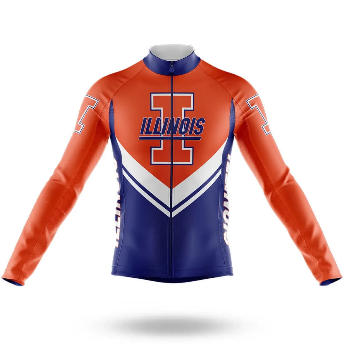 University of Illinois Urbana-Champaign V3 - Men's Cycling Kit - Long Sleeve Jersey