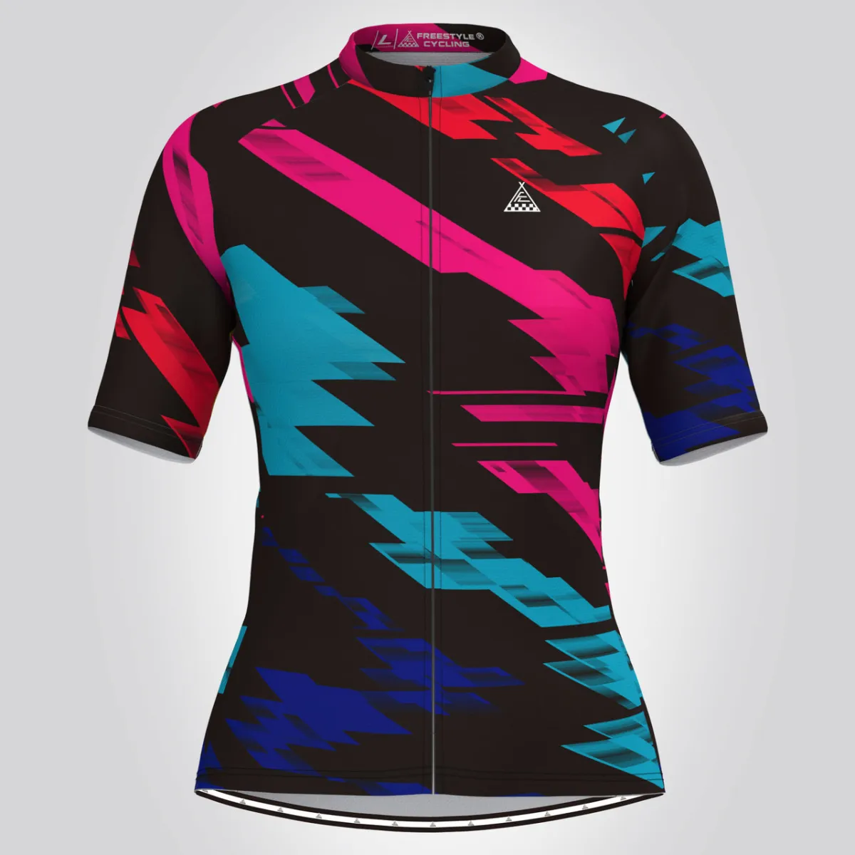 Classic Multicolor Gradient Women's Cycling Jersey Outlet