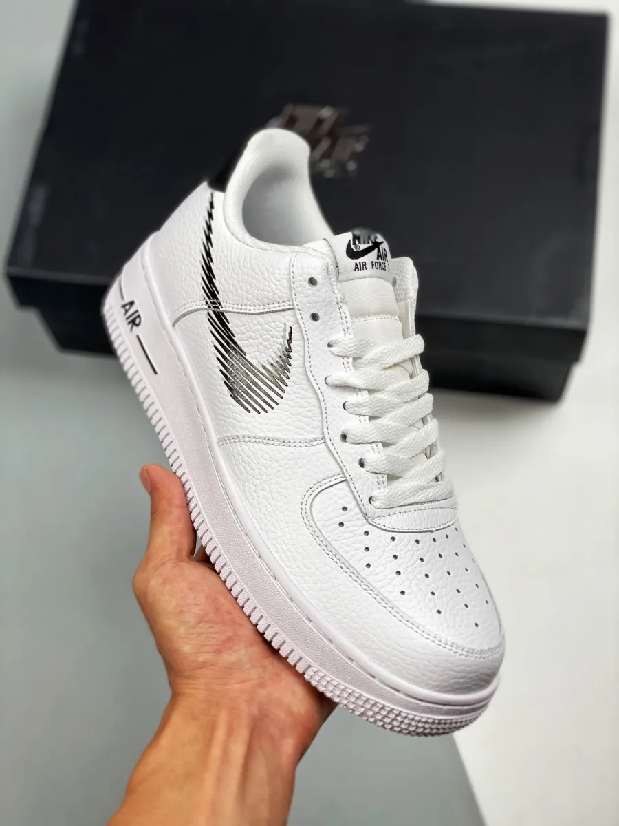 Nike Air Force 1 Low Zig Zag White Black DN4928-100 / nike zig zag shoes