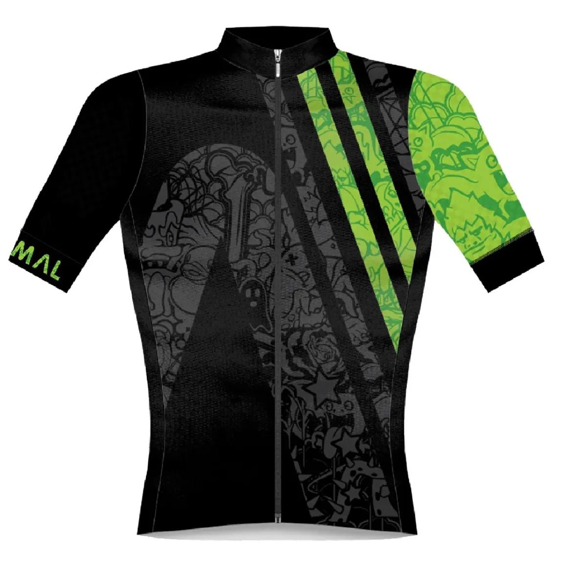 Primal Wear Pri-maniac Men's Helix 2.0 Race Cut Full Zip Cycling Jersey / Maniac Bikes BLG1J03M-M