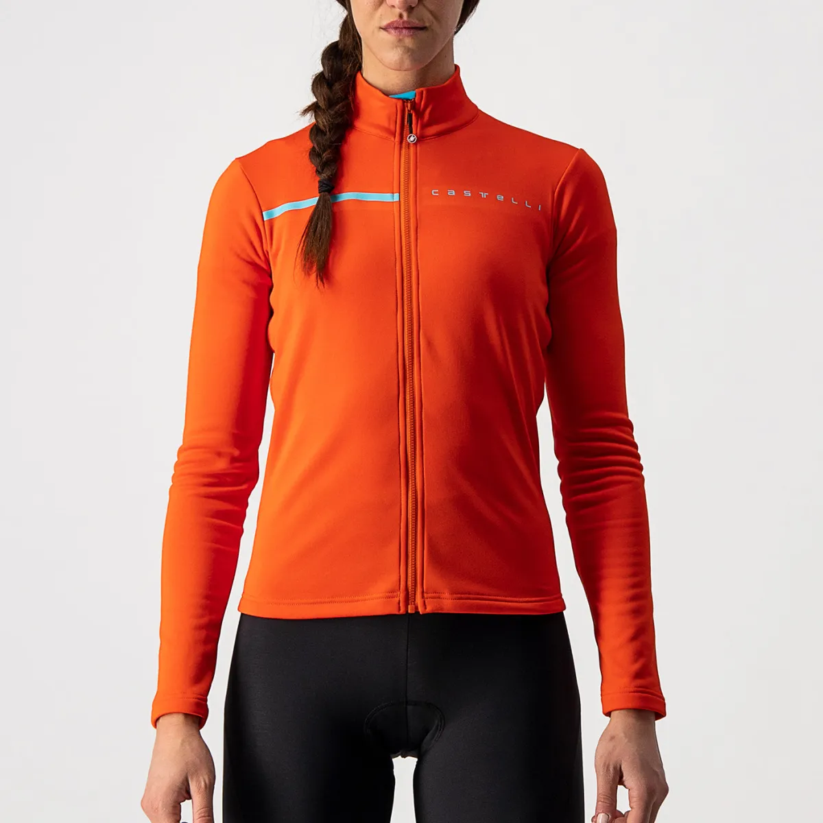 Castelli Sinergia 2 woman long sleeves jersey - Orange