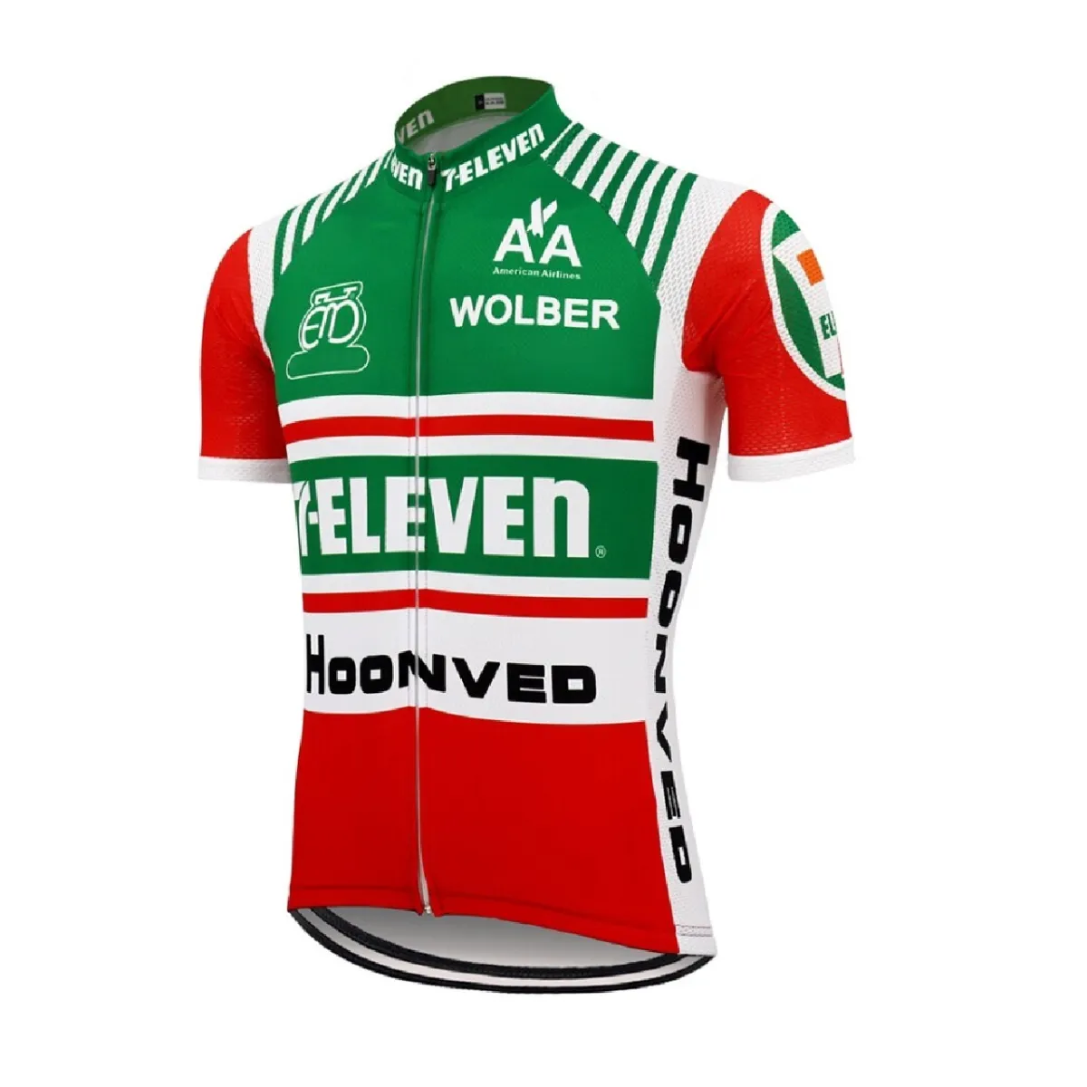 TDF Cycling Team 7-Eleven Replica Cycling Jersey Large Eleven Bikes