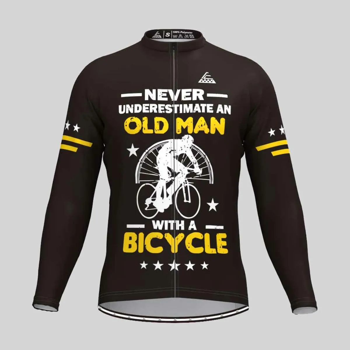 Men's Old Man Long Sleeve Cycling Jersey - V1 To Buy