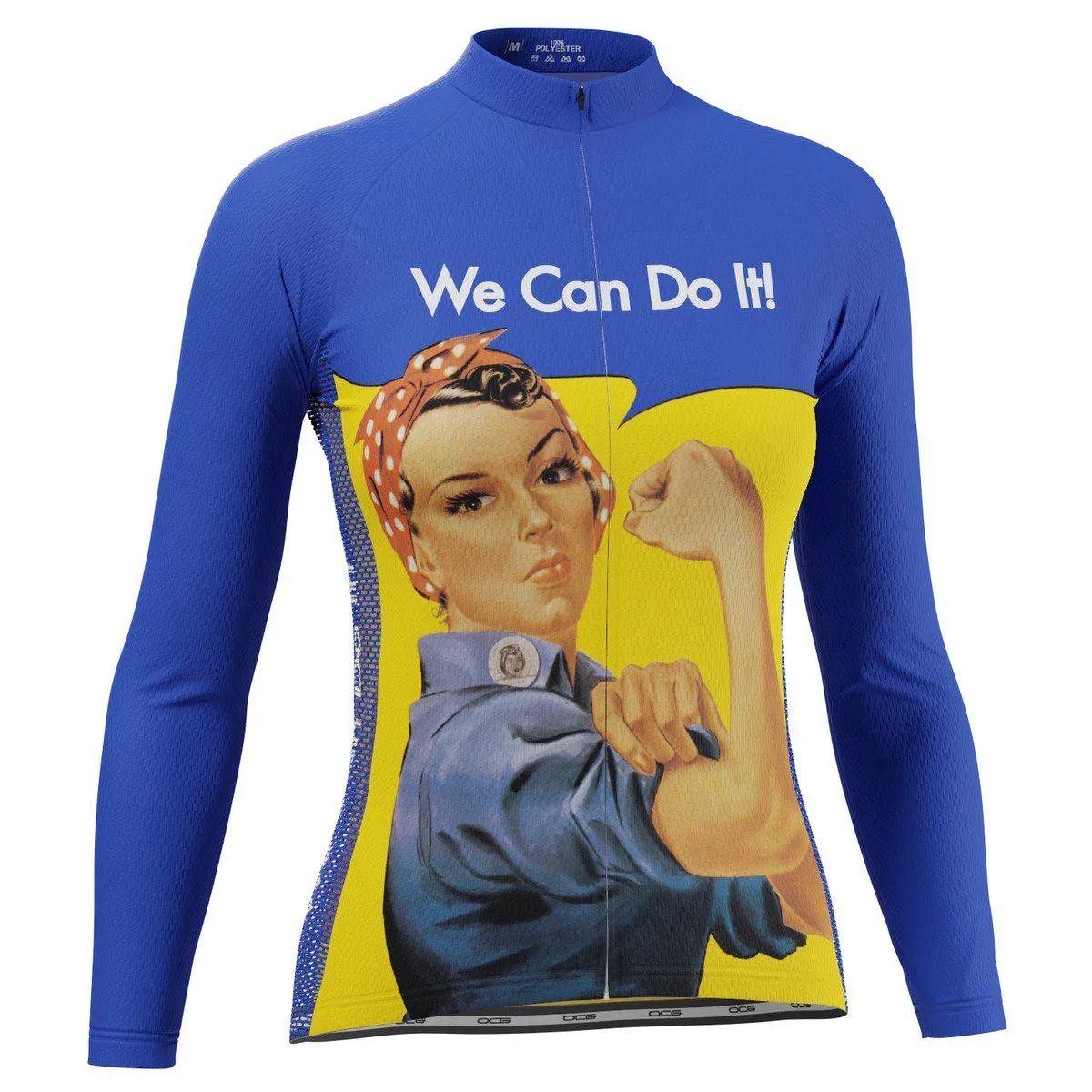 Women's Rosie the Riveter We Can Do It Long Sleeve Cycling Jersey