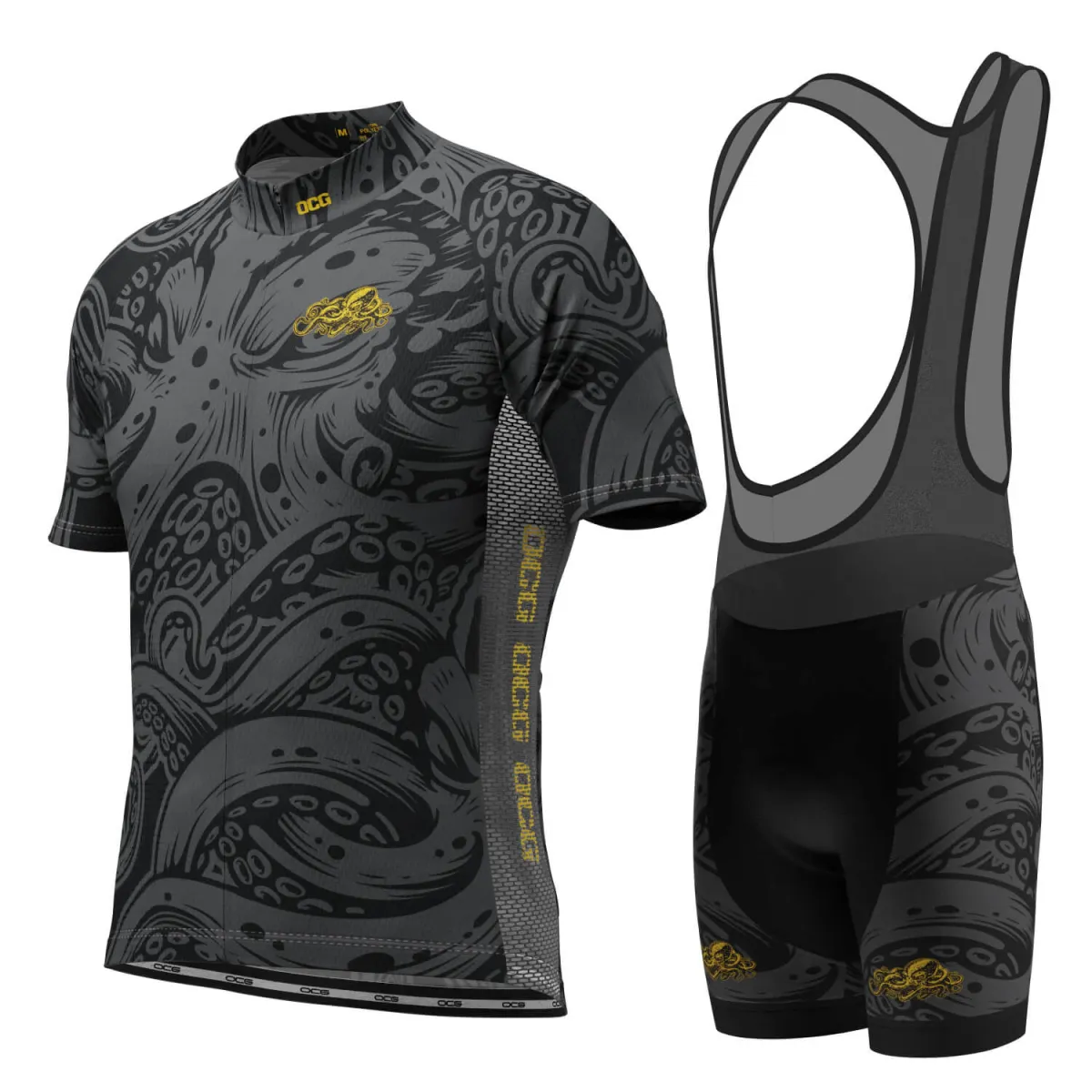 Men's The Black Octopus Short Sleeve Cycling Kit Brand New