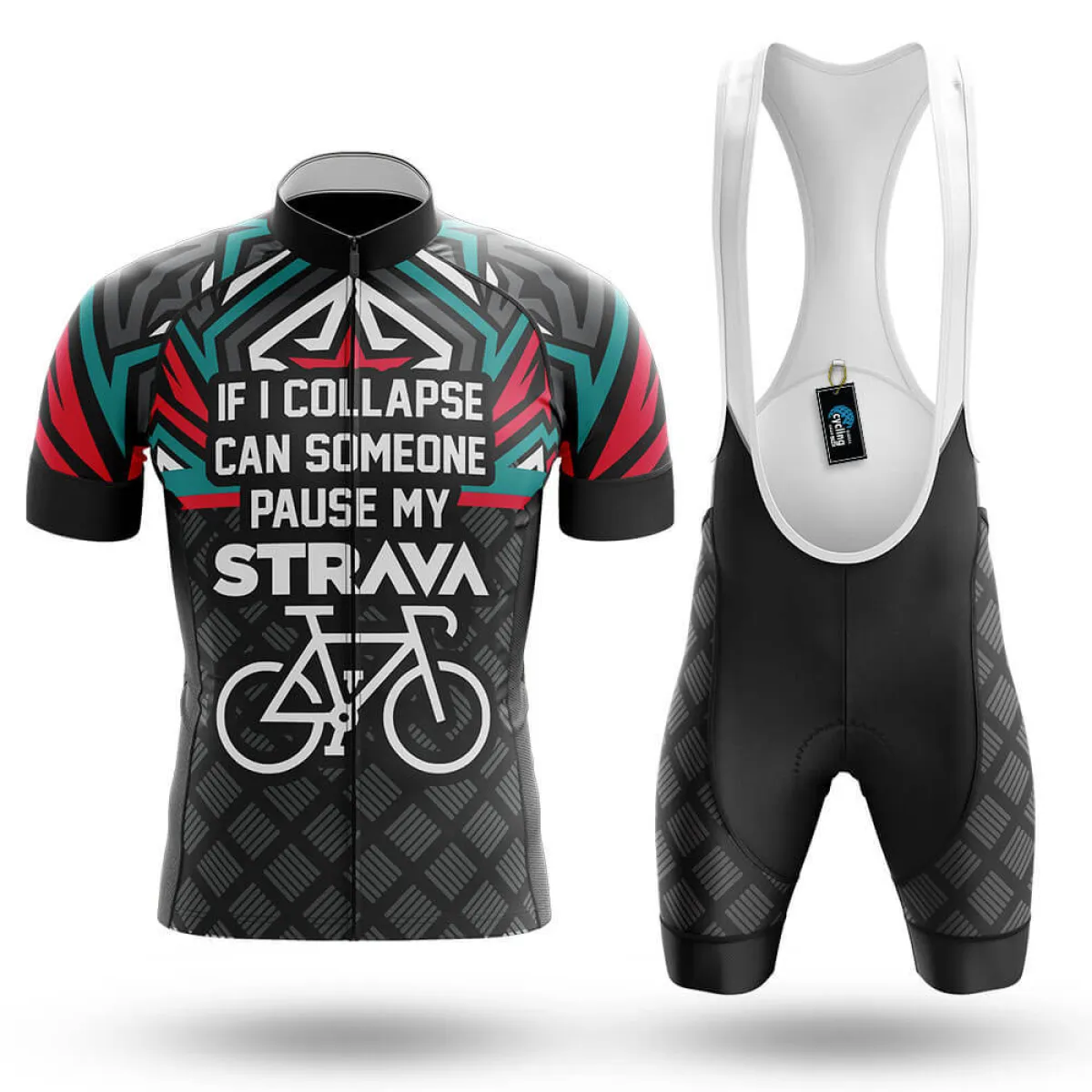 Pause My Strava V7 - Men's Cycling Kit / Full Set Brand New