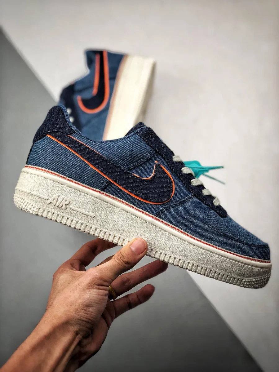 3×1 x Nike Air Force 1 Premium Denim Blue / air force 1 denim blue