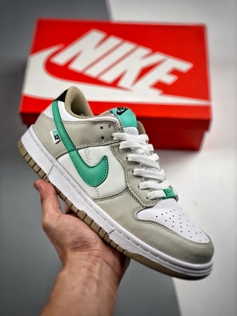 Nike Dunk Low White Tan Mint Nike Dunk Low Tan And White