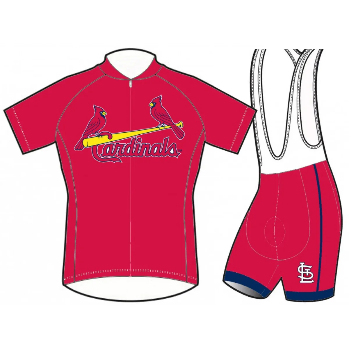 MLB St. Louis Cardinals Cycling Jerseys and (bib) shorts