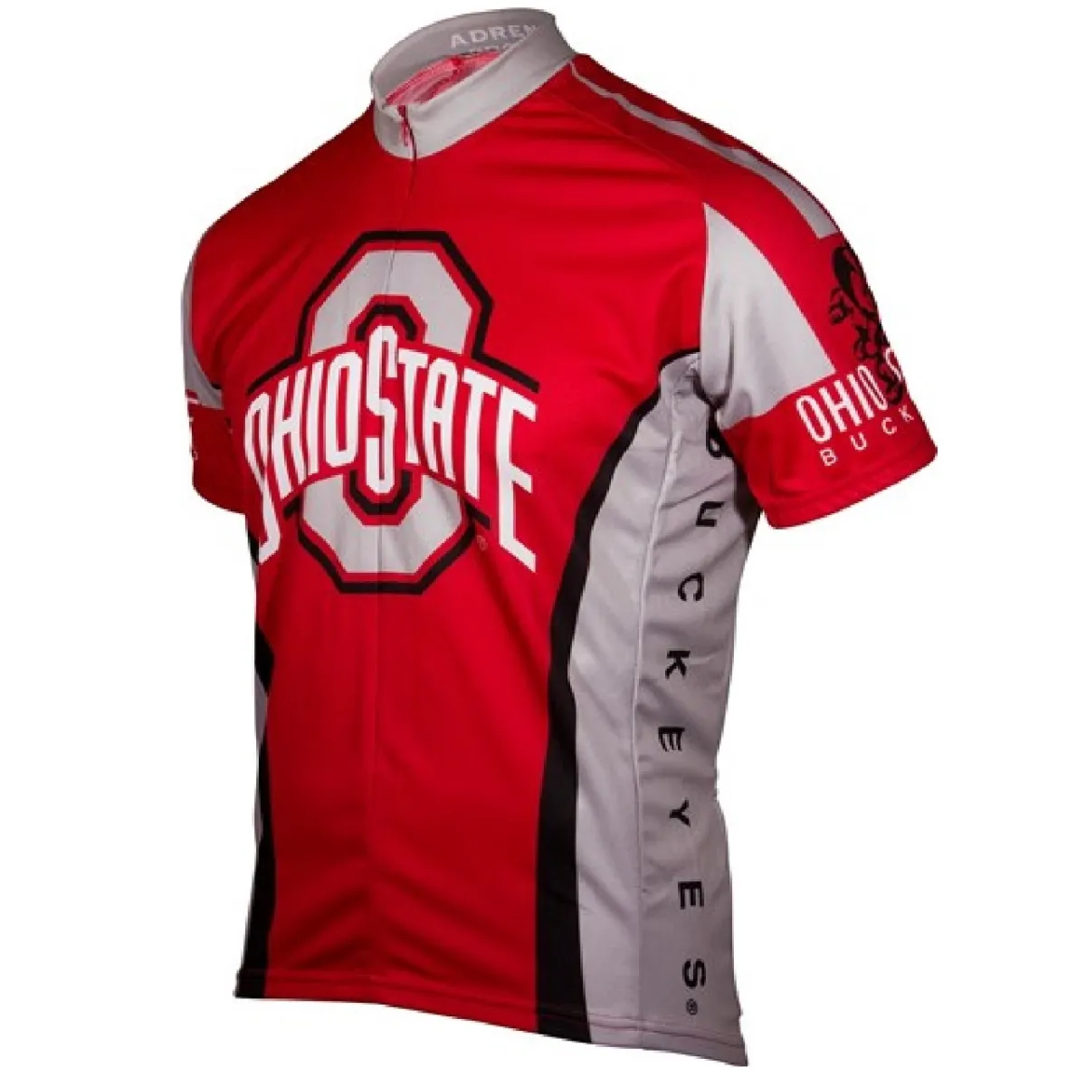 Ohio State Buckeyes College Full zip Men's Short Sleeve Cycling Jersey, State Cycling Jerseys