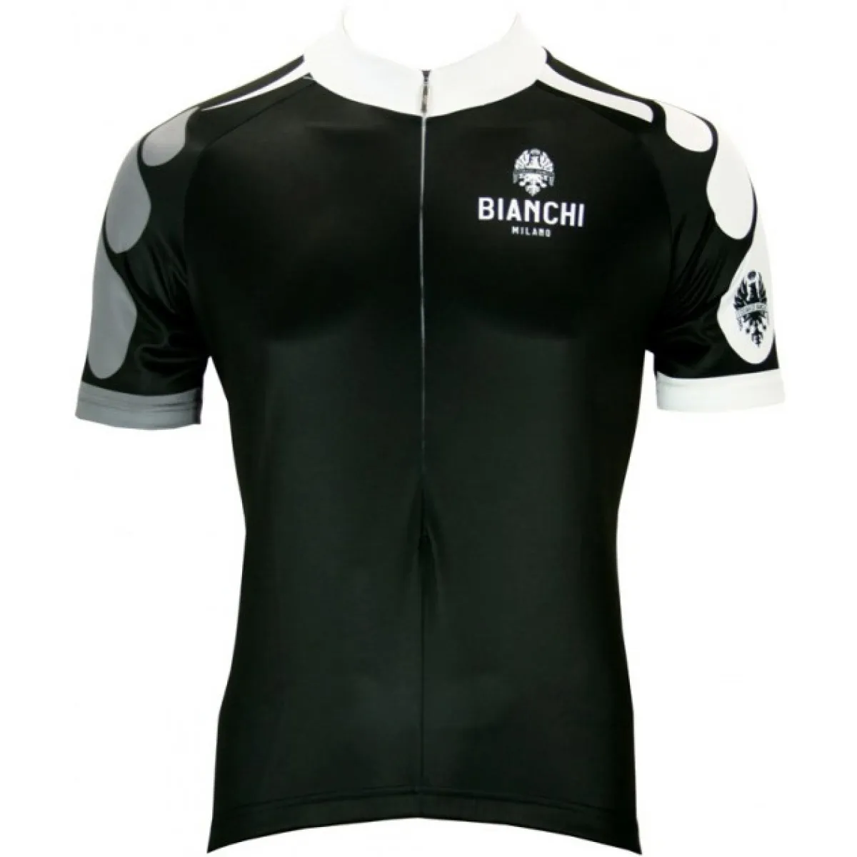 Bianchi Milano short sleeve jersey (long zipper) - Nirone