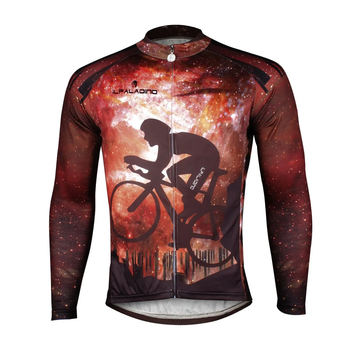 ILPARADINO Men's Long Sleeves Winter Cycling Jacket Apparel Outdoor Sports Leisure Biking Shirt Apparel Outdoor Sports Gear Leisure Biking T-shirt (Velvet) NO.722