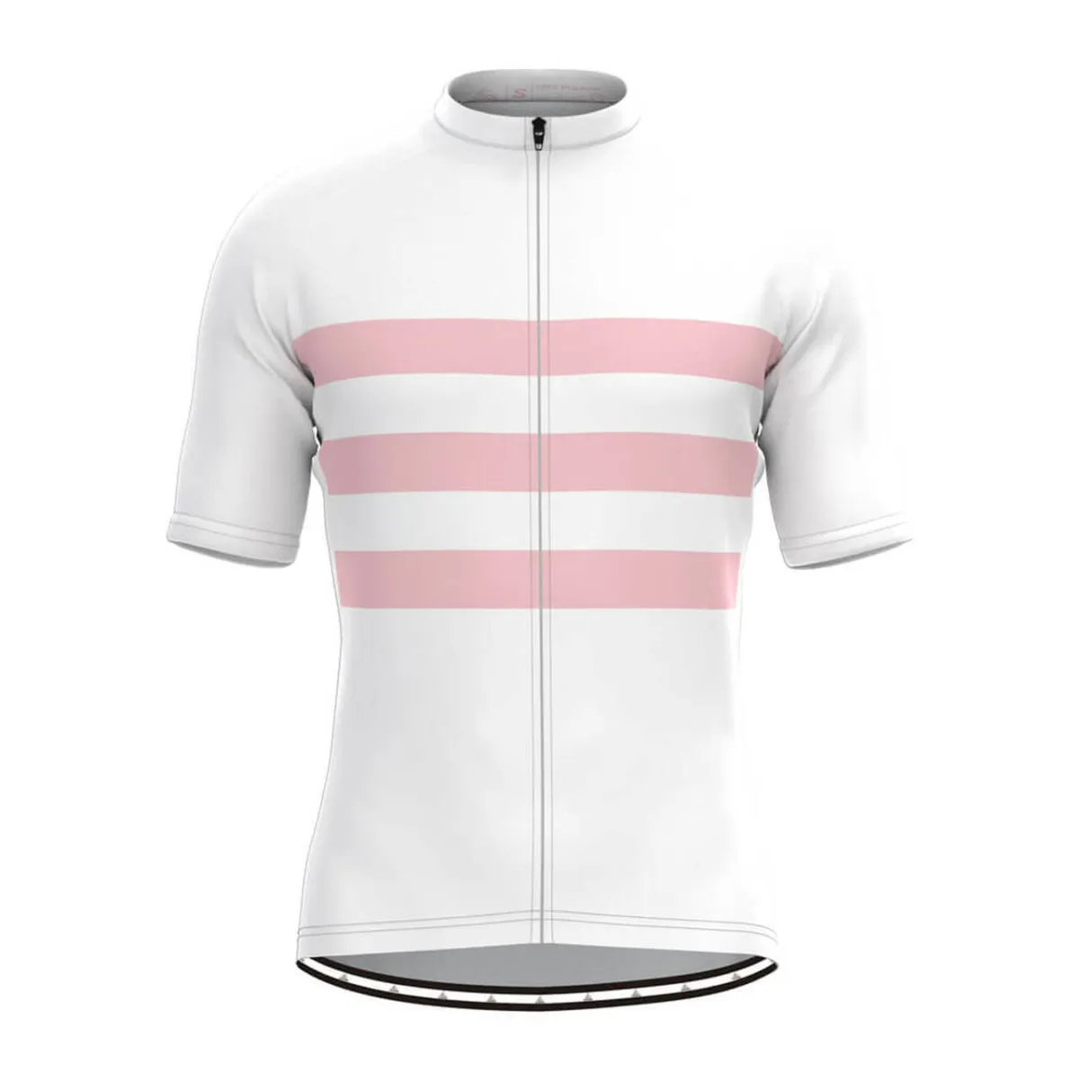 Men's Classic Stripe Jersey - White/Pink For Sale