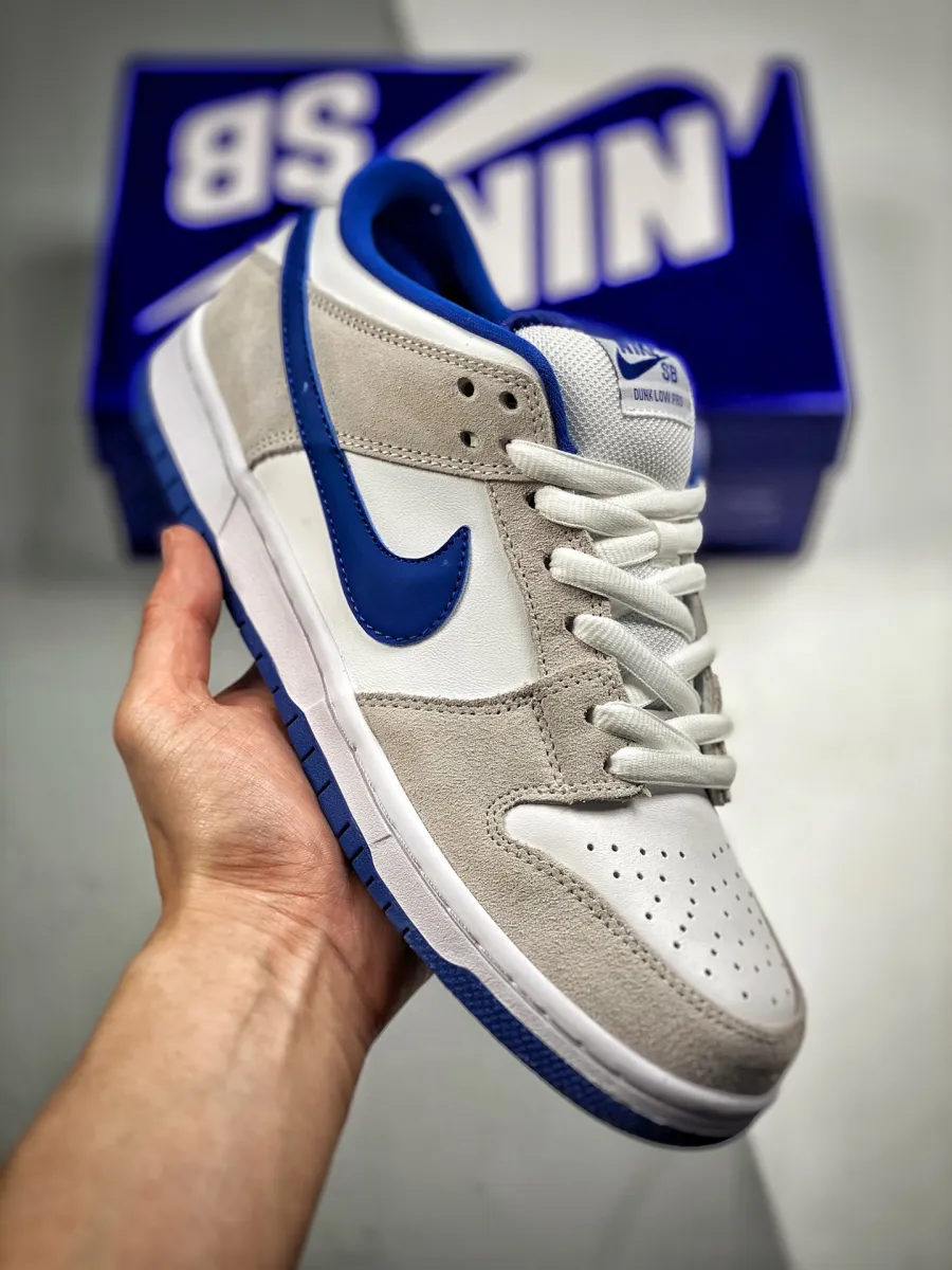 Nike SB Dunk Low Matte Silver/Varsity Royal-White / royal dunks low