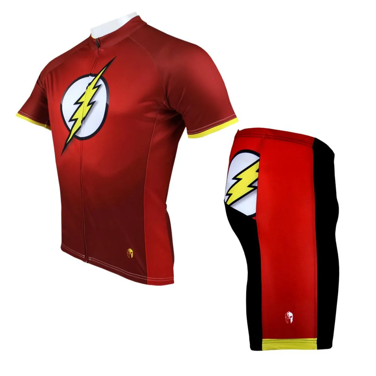 Detective Comics Super Hero Men's Short/Long-sleeve Cycling Jersey T-shirt Summer Spring Autumn Clothes Sportswear Pro Cycle Clothing Racing Apparel Outdoor Sports Leisure Biking T-shirt The Flash NO.038
