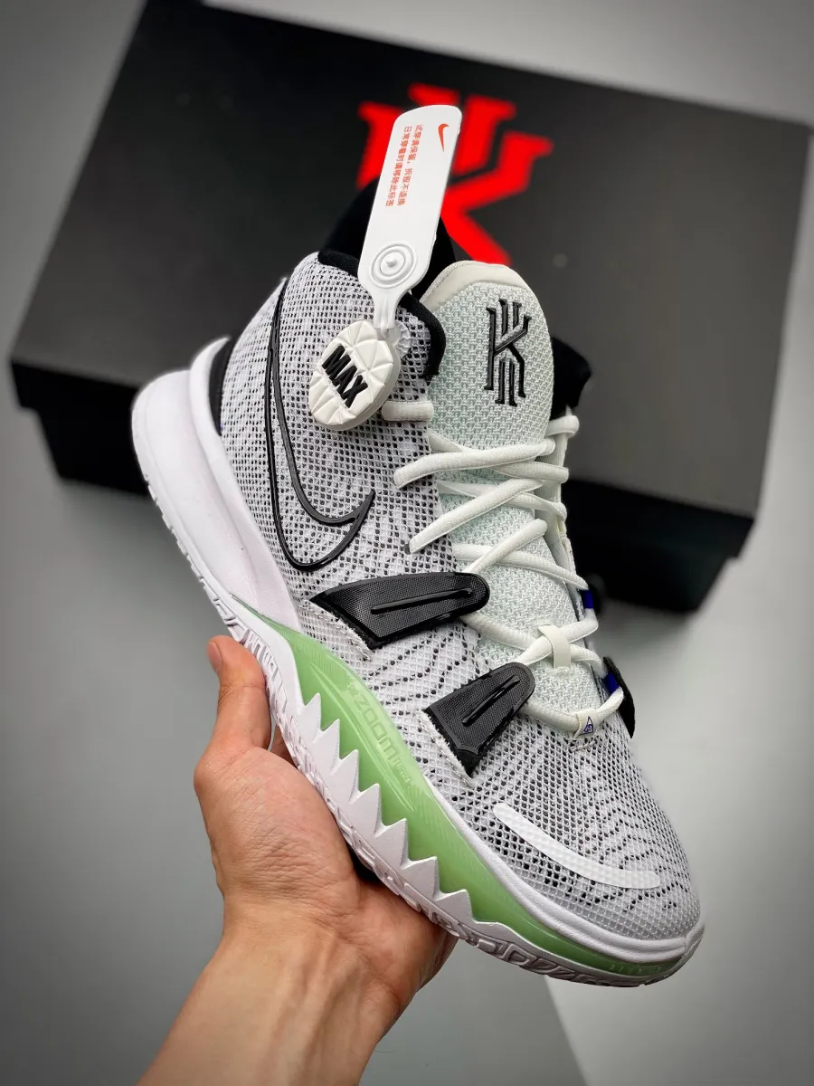 Nike Kyrie 7 'Hip-Hop' White/Black-Glow-Hyper Royal CQ9327-100 / nike kyrie 7 brooklyn beats