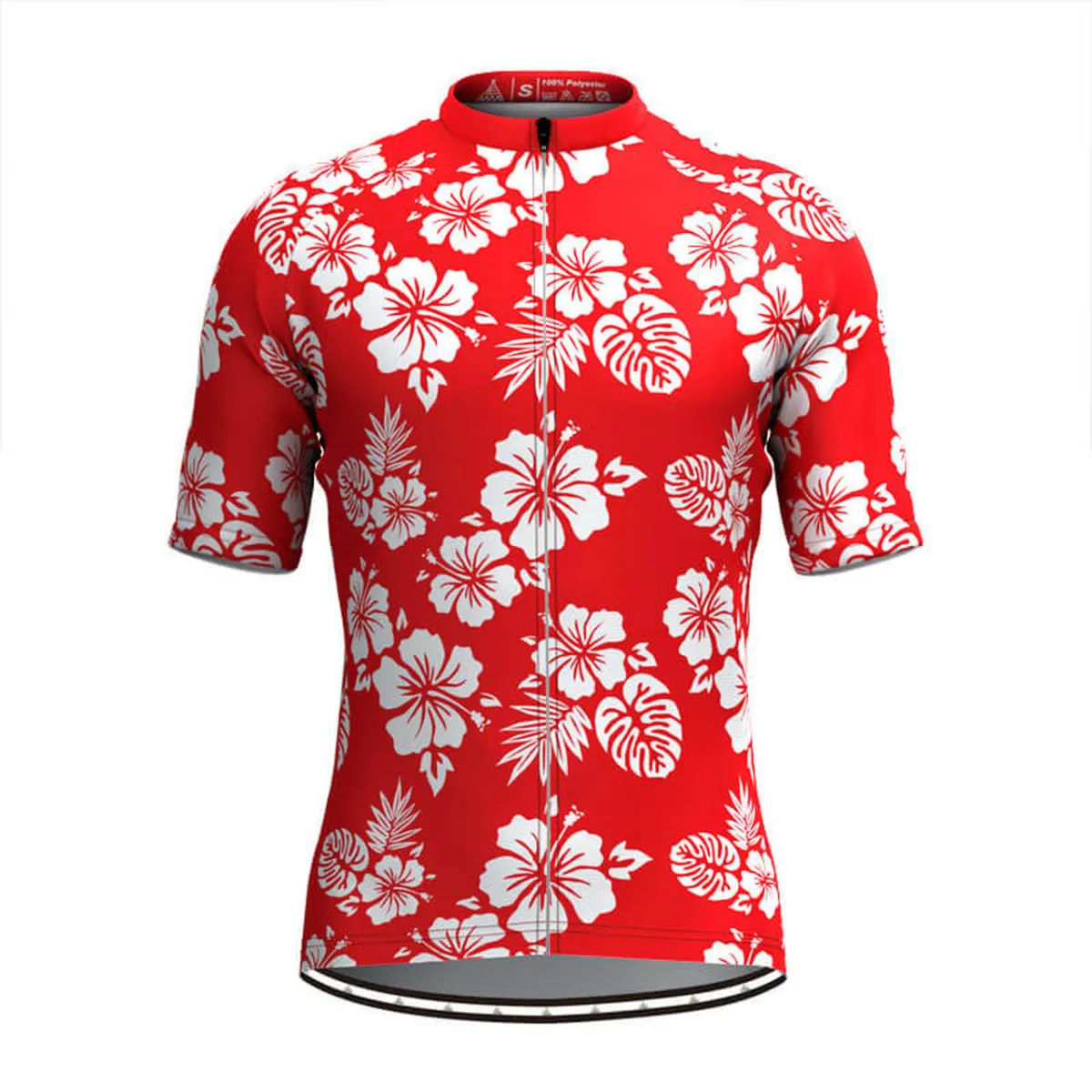 Men's Hawaiian Cycling Jersey - Red To Buy