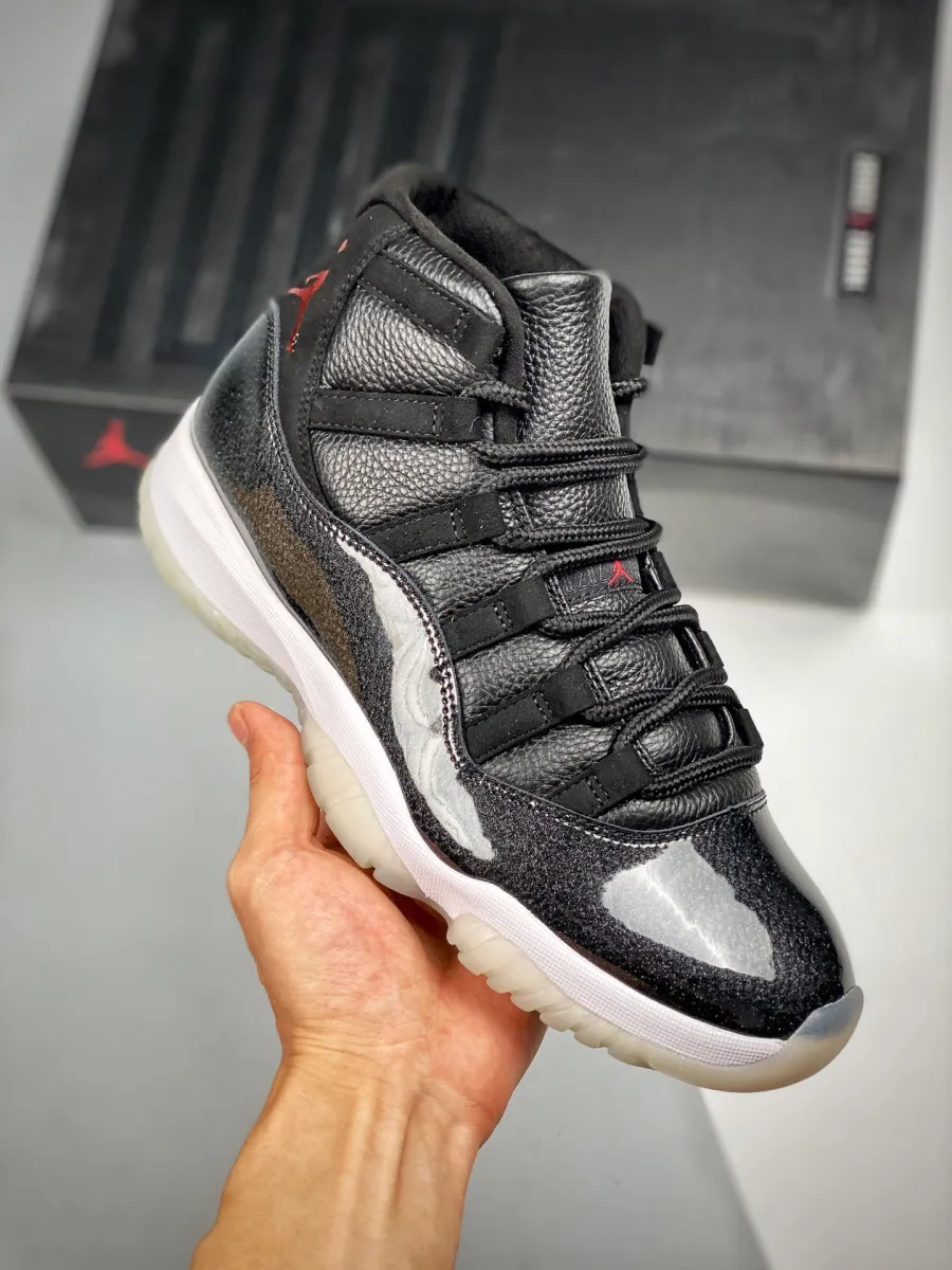 Air Jordan 11 Retro 72-10 Black/Black-Varsity Red AJ11 / jordan 11 72 11