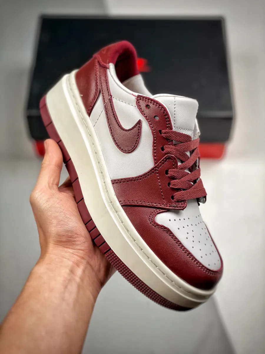 Air Jordan 1 Low LV8D Team Red For Womens DH7004-161 Air Jordan 1 Elevate Low Dark Beetroot
