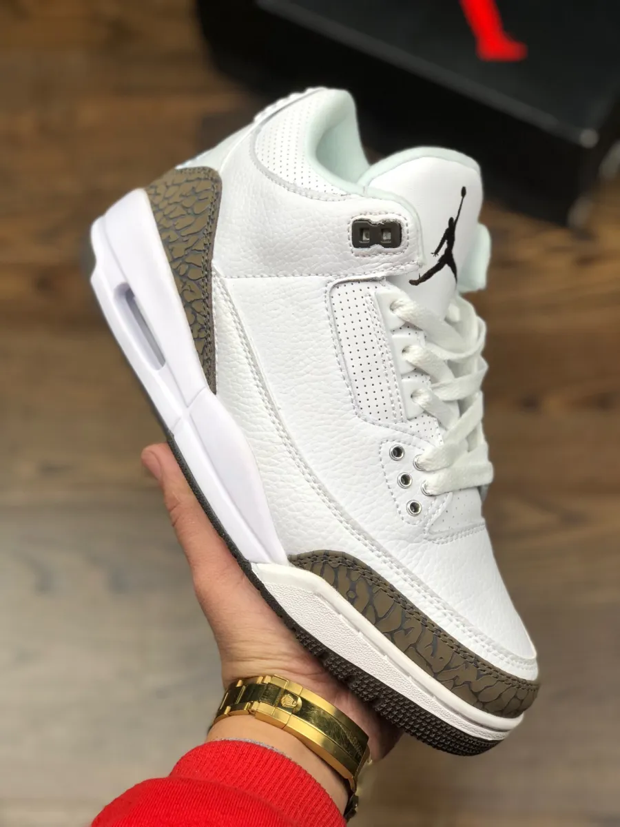 Air Jordan 3 'Mocha' 2018 White/Chrome-Dark Mocha / mocah 3s