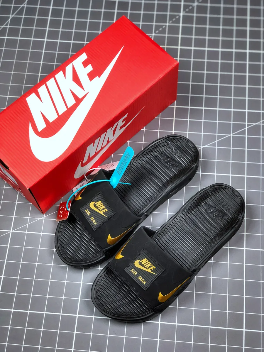 Nike Air Max 90 Slide Black Gold Air Max 90 Black Gold