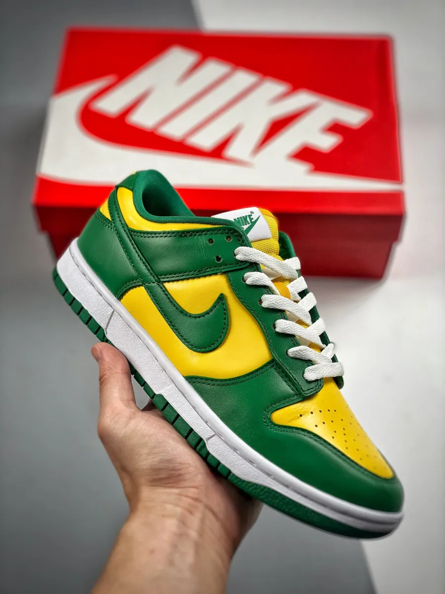 Nike Dunk Low SP Brazil CU1727-700 Nike Dunk Low Green And Yellow