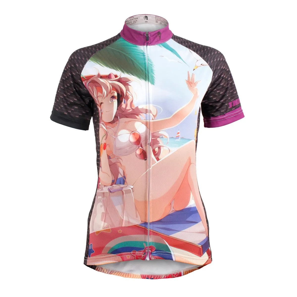 ACG Animation Game Character Girl Bikini Holiday Woman's Short-Sleeve Cycling Jersey NO.602