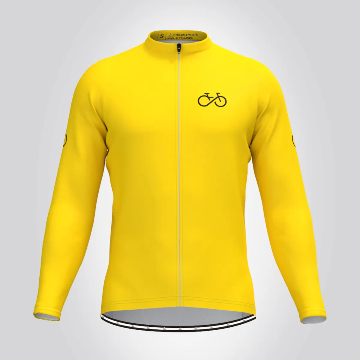 Ride Forever Men's LS Cycling Jersey - Yellow Restock